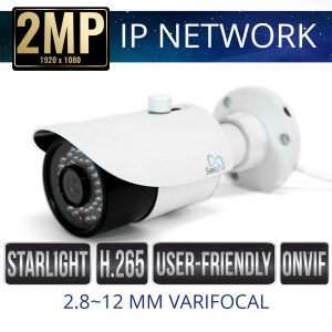 2mp IP Network Bullet Camera Weatherproof with IR